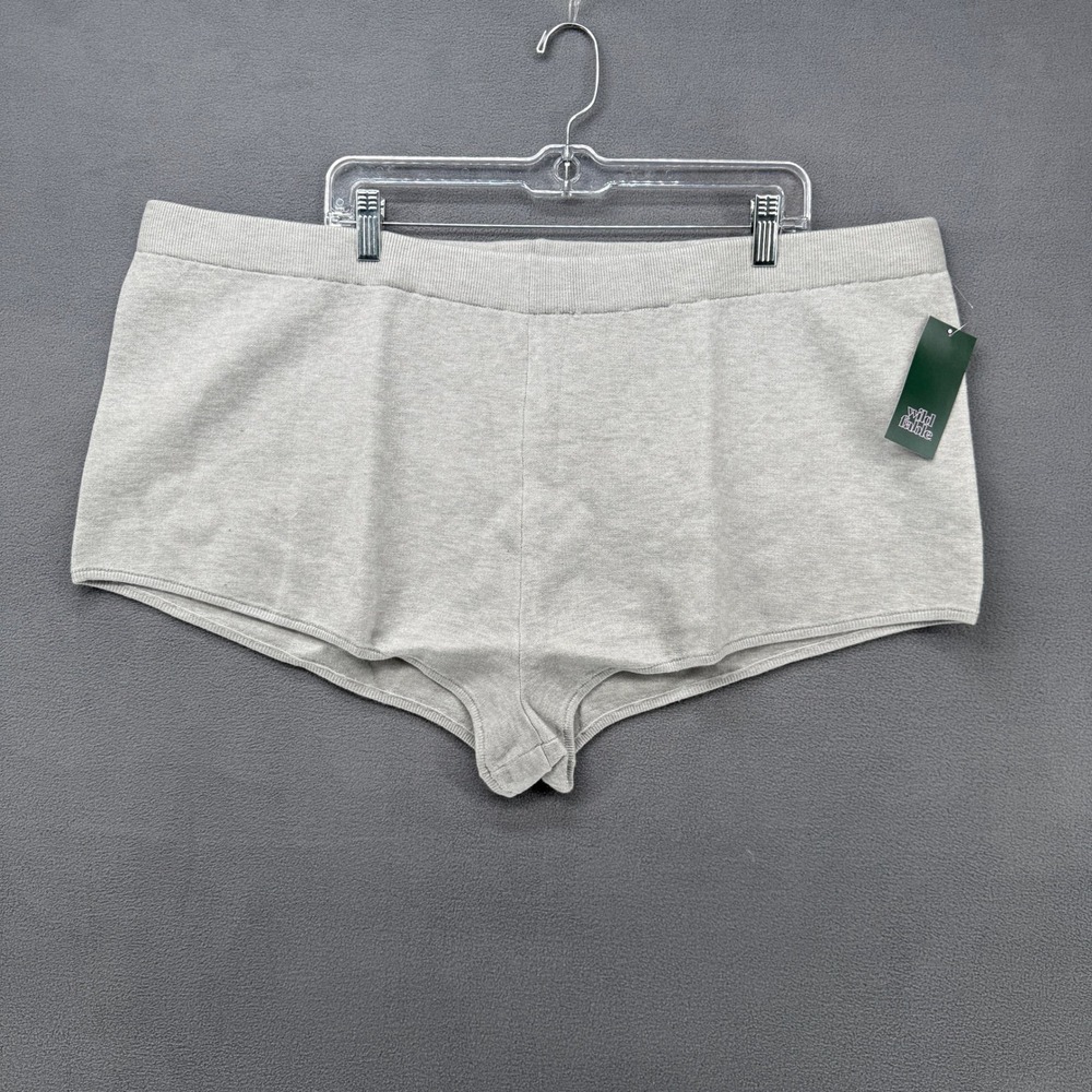 Wild Fable Women's Heathered Gray Lounge Shorts 3X Sporty